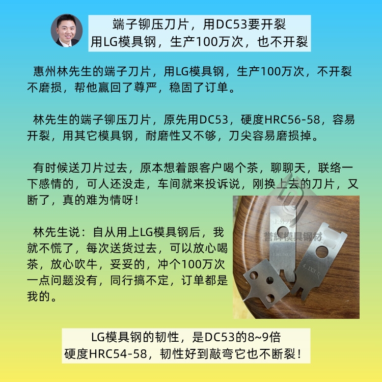  3个月前嫌弃LG模具钢价格贵的袁先生，今天突然来下单了