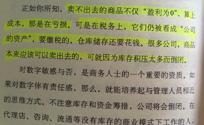 卖不出去的商品不仅“盈利为0”，算上成本，那是在亏损