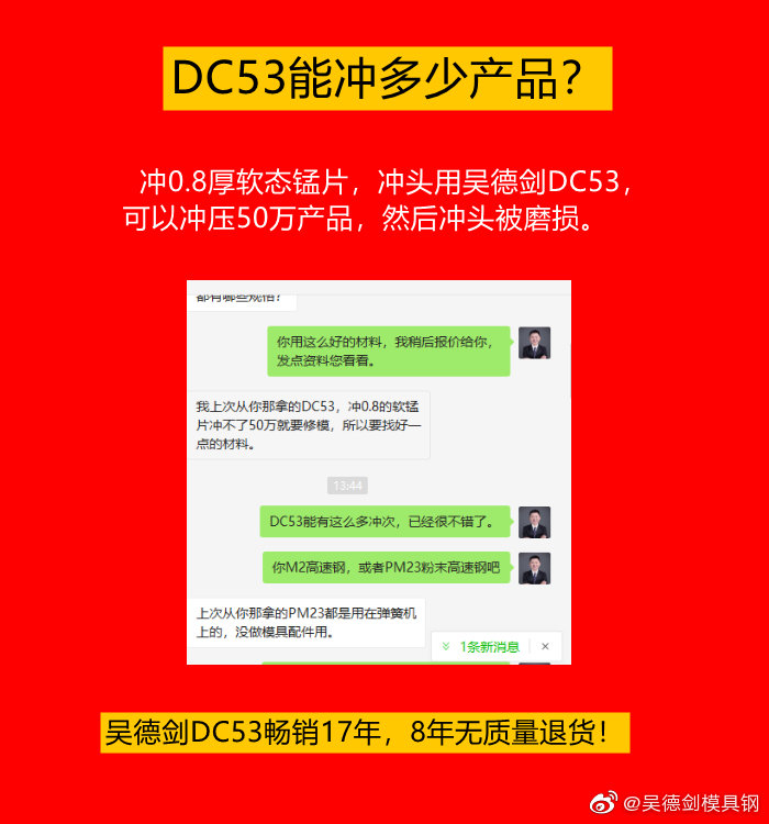 DC53能冲多少产品